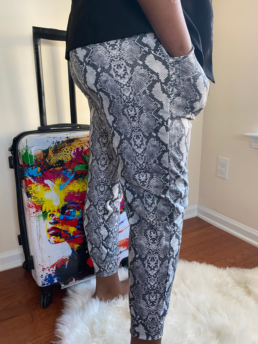 Snakeskin 2024 print joggers